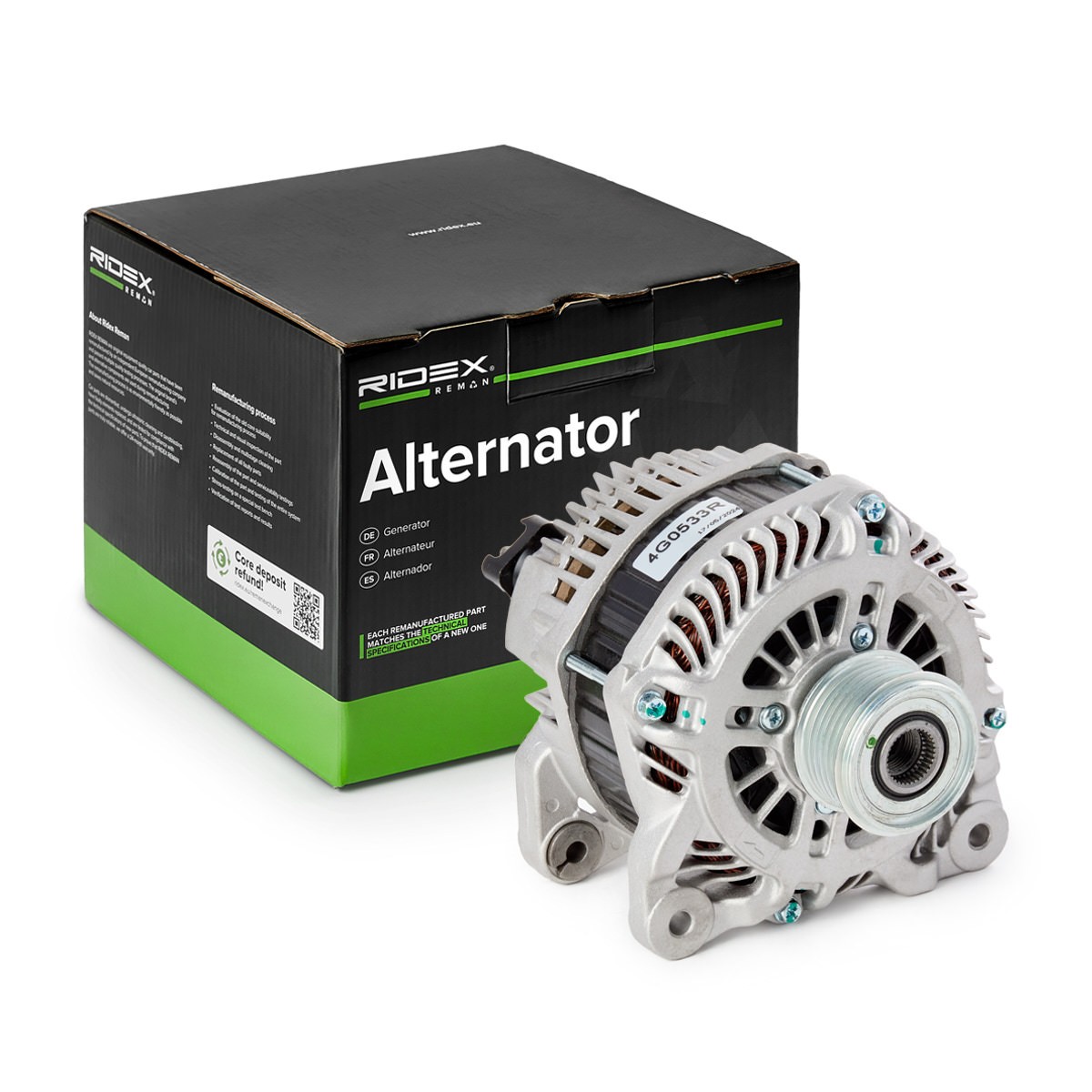 RIDEX REMAN Alternator Article number: 4G0533R cheaply