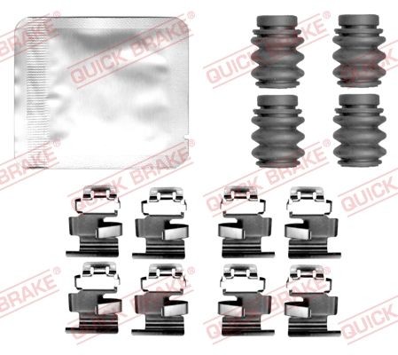 QUICK BRAKE 109-0175 Lisakomplekt, ketaspiduriklotsid SORENTO 2.5 MPI AWD 180 HP Bensiin