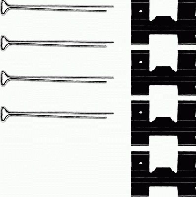HELLA 8DZ 355 206-511 Lisakomplekt, ketaspiduriklotsid TRANSIT 2.0 78 HP Bensiin 1992