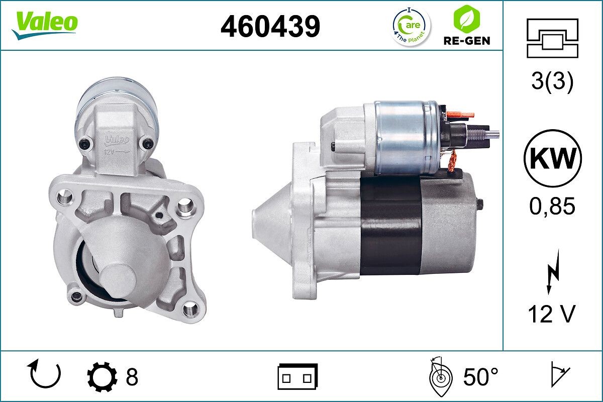 VALEO Starter motor Article number: 460439 cheaply