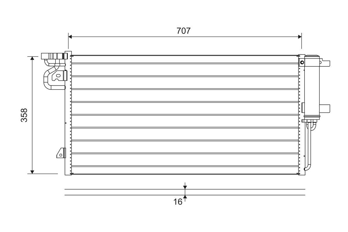 VALEO Air conditioning condenser Article number: 822690 cheaply