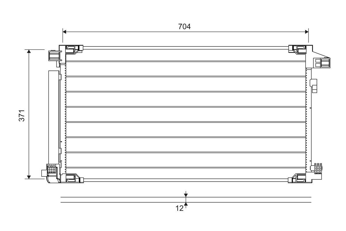 VALEO Air conditioning condenser Article number: 822716 cheaply