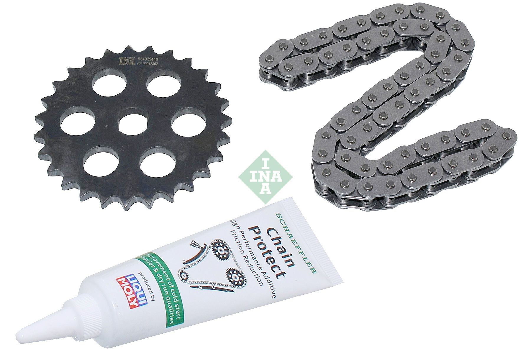 INA 558 0117 10 Chain Set, oil pump drive Hatchback One First 75 PS Petrol