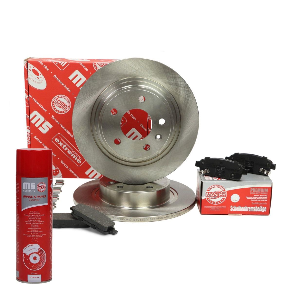 MASTER-SPORT Brake discs and pads set Article number: 201201890P cheaply