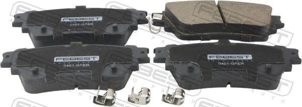 FEBEST Brake pad set Article number: 0401-GFER cheaply