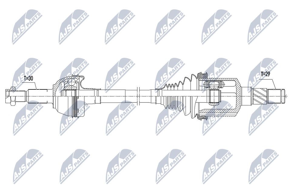 NTY Drive shaft Article number: NPW-CH-116 cheaply