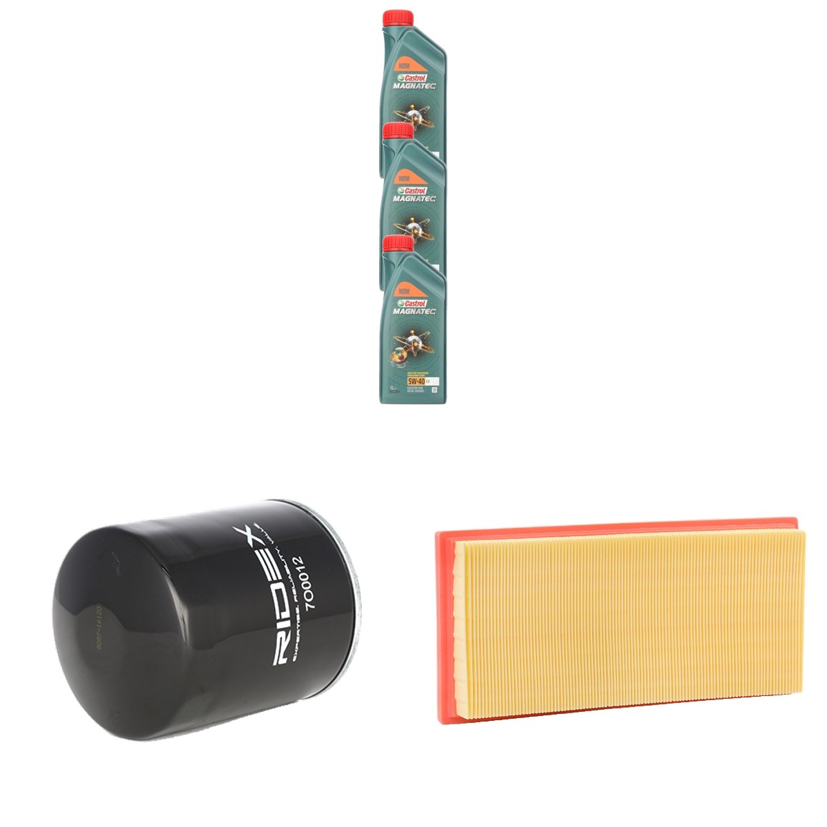 RIDEX 100374T0192 Filtrikomplekt koos mootoriõliga GEN-2 1.3 (CM3L) 95 HP Bensiin