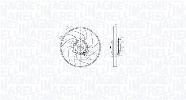 MAGNETI MARELLI Fan, radiator Article number: 069422871010 cheaply