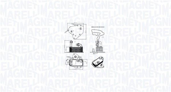 MAGNETI MARELLI Engine oil cooler Article number: 350300000600 cheaply