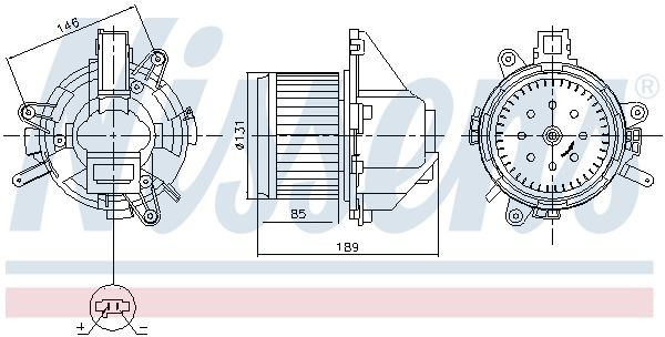 NISSENS Interior Blower Article number: 87608 cheaply