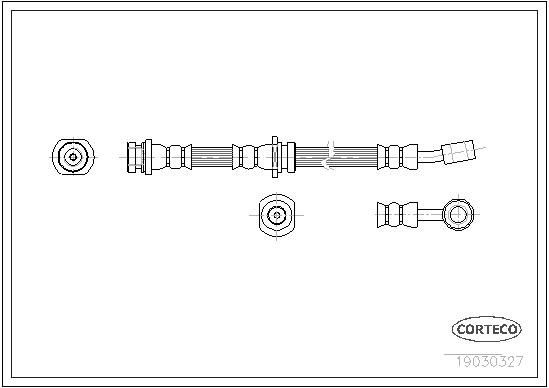 CORTECO Brake hose Article number: 19030327 cheaply