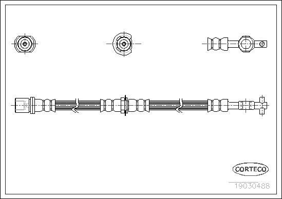 CORTECO Brake hose Article number: 19030488 cheaply