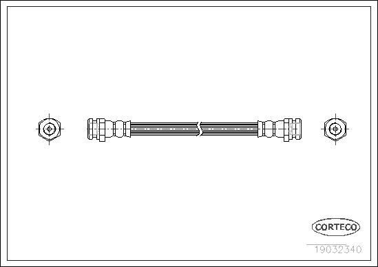 CORTECO Brake hose Article number: 19032340 cheaply