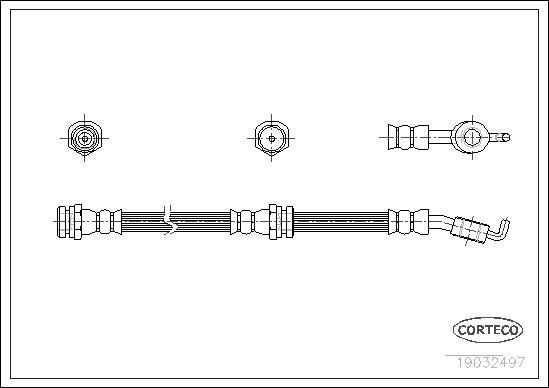 CORTECO Brake hose Article number: 19032497 cheaply