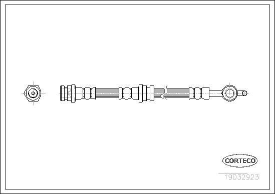 CORTECO Brake hose Article number: 19032923 cheaply