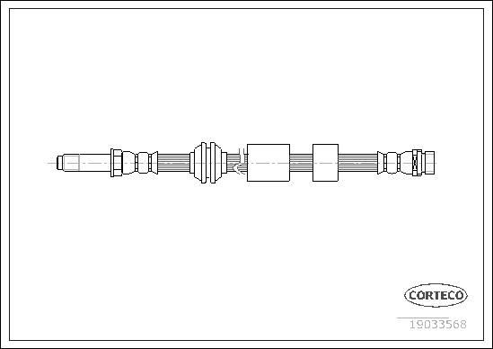 CORTECO Brake hose Article number: 19033568 cheaply