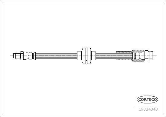 CORTECO Brake hose Article number: 19034343 cheaply
