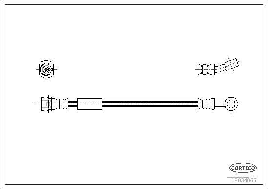 CORTECO Brake hose Article number: 19034865 cheaply