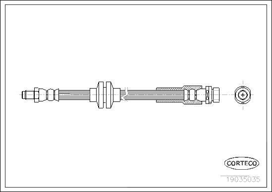 CORTECO Brake hose Article number: 19035035 cheaply