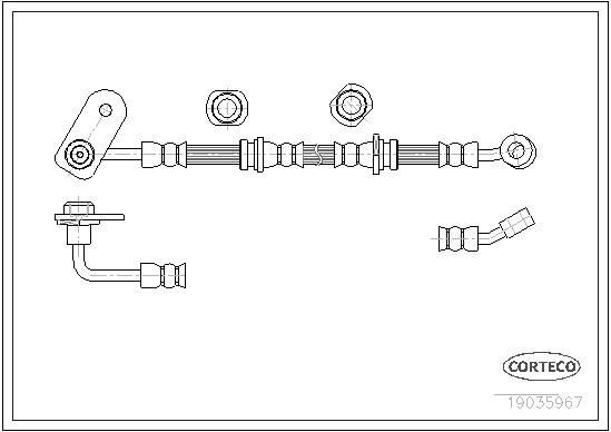 CORTECO Brake hose Article number: 19035967 cheaply