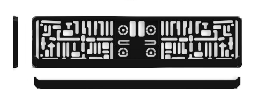 ARGO MONTE CARLO BLACK Number plate holder CLIO 1.4 (B/CB0C, B/CB0S) 75 PS Petrol 2016