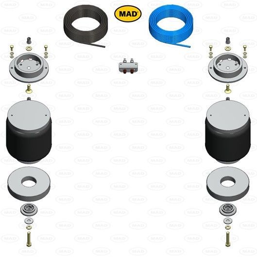 MAD NR-197834-R Õhkpadi CADDY 1.5 TSi EVO 114 HP Bensiin
