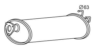 VEGAZ Rear silencer Article number: IVS-20 cheaply