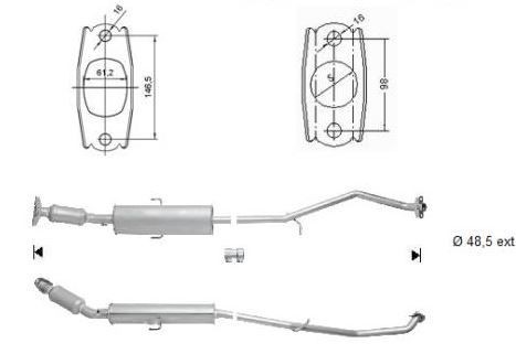 VEGAZ Catalytic converter Article number: TK-315 cheaply