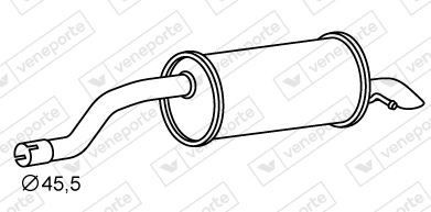 VEGAZ Rear silencer Article number: VS-688 cheaply