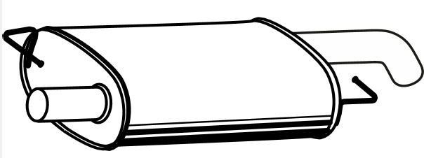 VEGAZ Rear silencer Article number: VS-739 cheaply