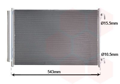 VAN WEZEL Air conditioning condenser Article number: 17015709 cheaply