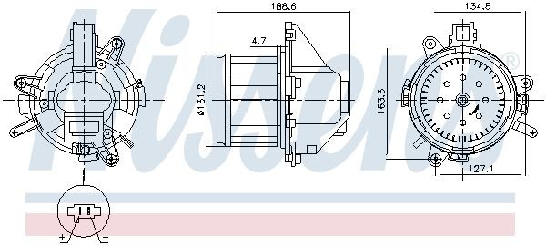 NISSENS Interior Blower Article number: 87596 cheaply