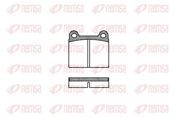 REMSA Brake pad set Article number: 0006.00 cheaply
