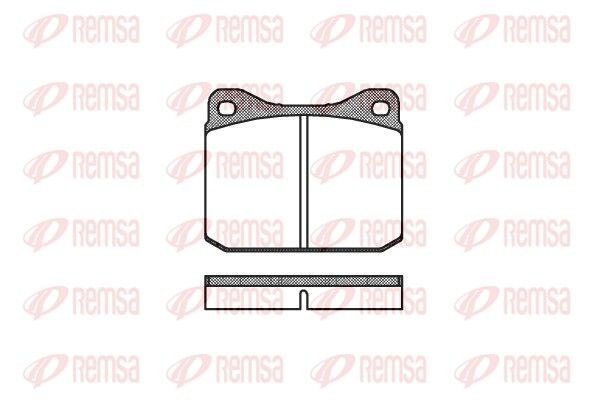 REMSA Brake pad set Article number: 0010.10 cheaply