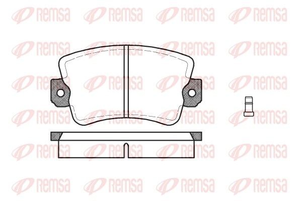 REMSA Brake pad set Article number: 0061.02 cheaply