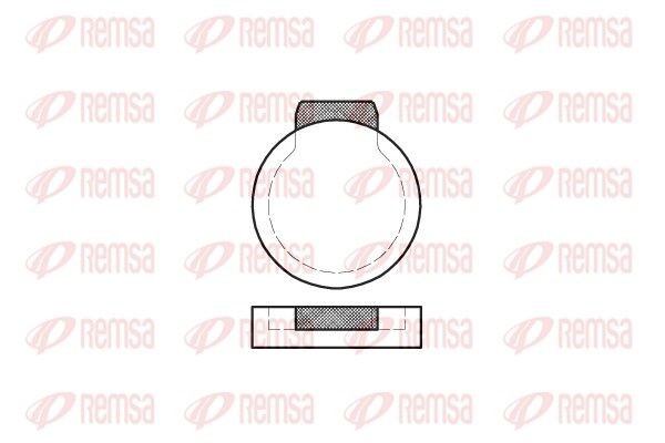 REMSA Brake pad set Article number: 0087.00 cheaply