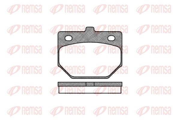 REMSA Brake pad set Article number: 0112.00 cheaply