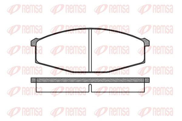 REMSA Brake pad set Article number: 0129.00 cheaply
