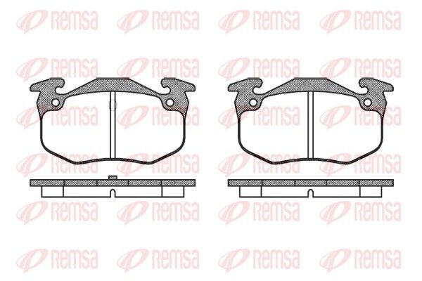 REMSA Brake pad set Article number: 0144.50 cheaply