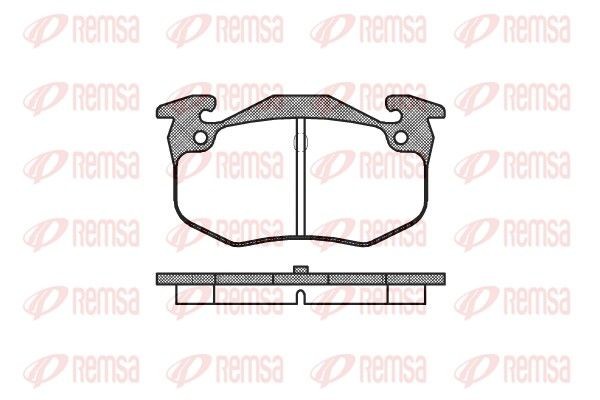 REMSA Brake pad set Article number: 0144.60 cheaply