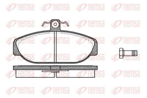 REMSA Brake pad set Article number: 0156.10 cheaply