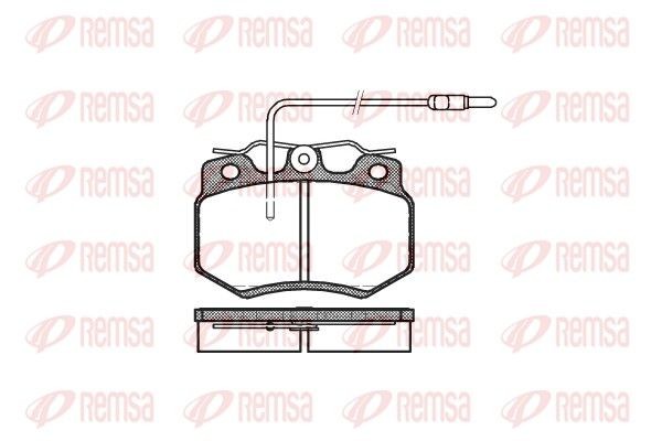 REMSA Brake pad set Article number: 0170.04 cheaply
