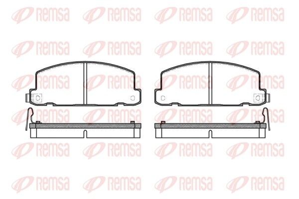 REMSA Brake pad set Article number: 0181.04 cheaply