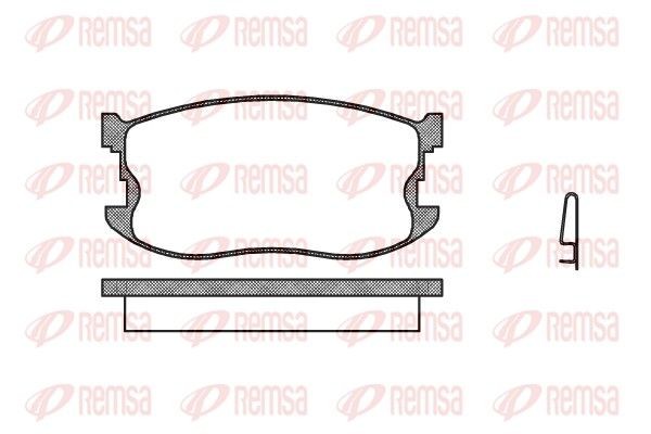 REMSA Brake pad set Article number: 0198.04 cheaply