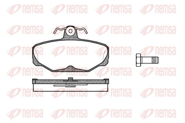REMSA Brake pad set Article number: 0205.00 cheaply