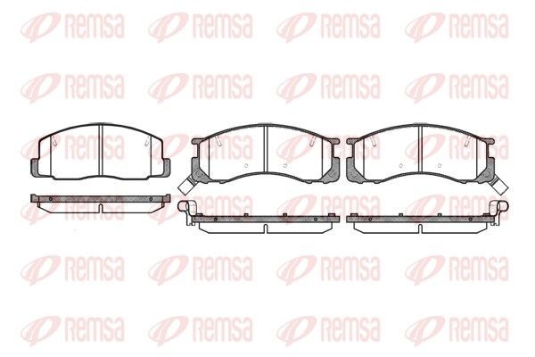 REMSA Brake pad set Article number: 0306.32 cheaply
