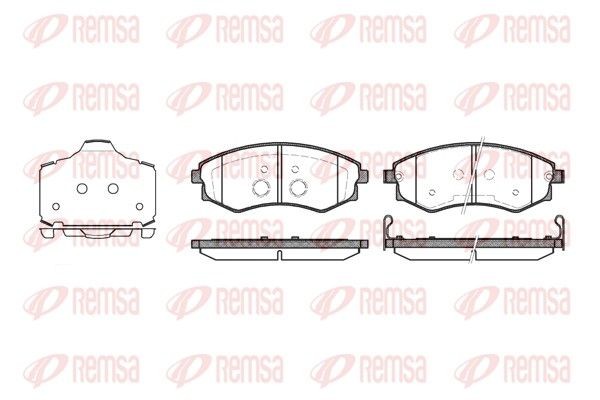 REMSA Brake pad set Article number: 0318.03 cheaply