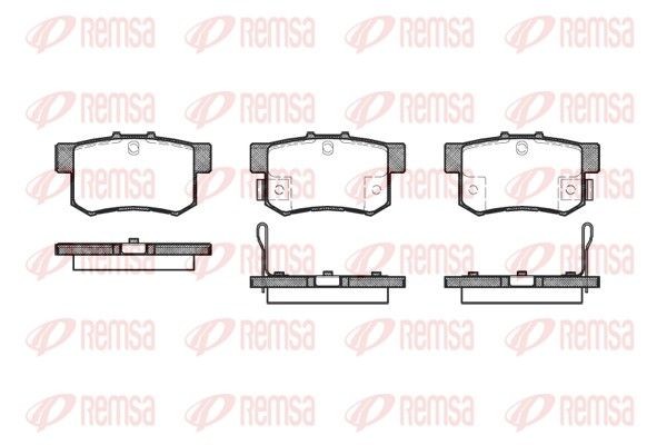 REMSA Brake pad set Article number: 0325.22 cheaply