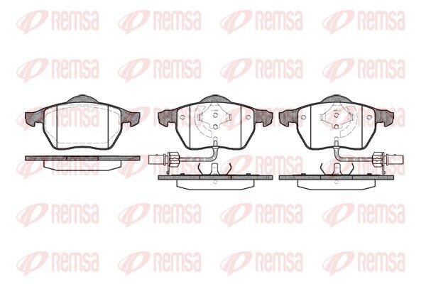 REMSA Brake pad set Article number: 0390.52 cheaply