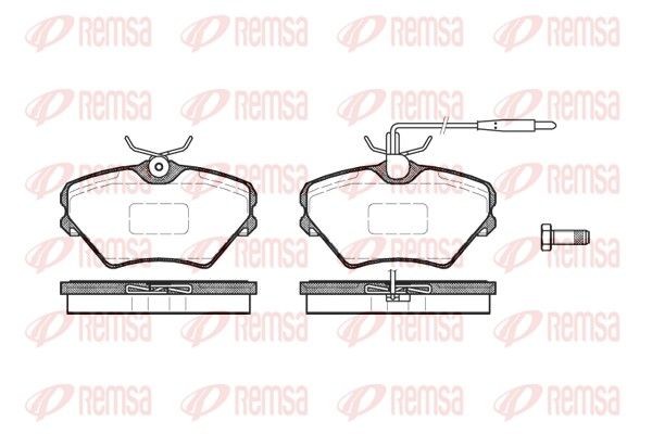 REMSA Brake pad set Article number: 0485.02 cheaply